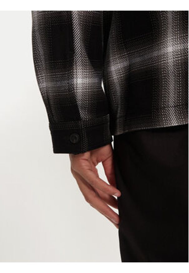 Hugo Koszula Enalu 50520104 Czarny Oversize. Kolor: czarny. Materiał: bawełna