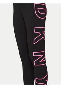 DKNY Sport Legginsy DPPP1960 Czarny Slim Fit. Kolor: czarny. Materiał: bawełna. Styl: sportowy