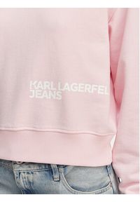 Karl Lagerfeld Jeans Bluza B2W20039 Różowy jasny Regular Fit. Kolor: różowy. Materiał: bawełna #4