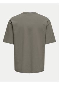Only & Sons T-Shirt Caspian 22031940 Szary Authentic Fit. Kolor: szary. Materiał: bawełna #4