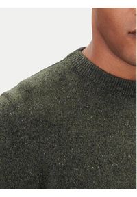 Barbour Sweter Essential Tisbury MKN0844GN79 Zielony Regular Fit. Kolor: zielony. Materiał: wełna #4