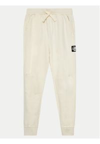 COCCODRILLO - Coccodrillo Spodnie dresowe WC4120104CEJ Écru Regular Fit. Materiał: bawełna