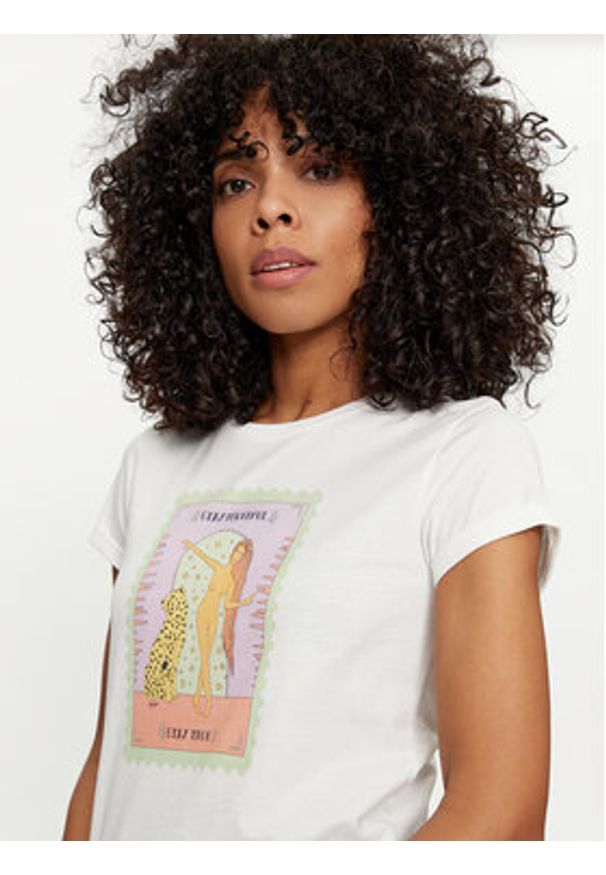 TwinSet - TWINSET T-Shirt 241TT2411 Biały Regular Fit. Kolor: biały. Materiał: bawełna