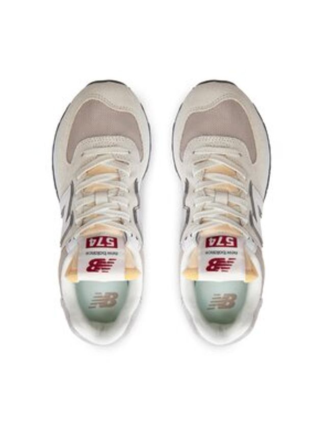 New Balance Sneakersy U574RCD Beżowy. Kolor: beżowy. Materiał: skóra. Model: New Balance 574