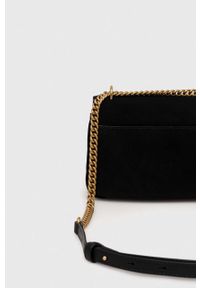 Pinko torebka zamszowa kolor czarny. Kolor: czarny. Materiał: zamszowe #6