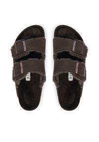 Birkenstock Klapki Arizona Shearling 1020528 Brązowy. Kolor: brązowy. Materiał: zamsz, skóra #6