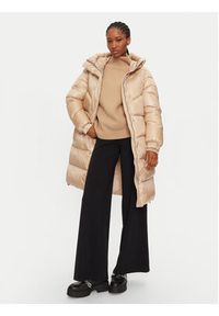 Woolrich Płaszcz zimowy Aliquippa Long CFWWOU0926FRUT3085 Beżowy Regular Fit. Kolor: beżowy. Materiał: syntetyk. Sezon: zima #5