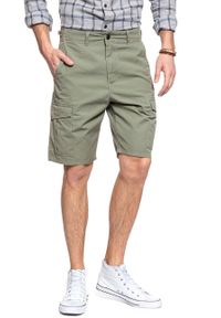 Lee - SPODENKI LEE FATIGUE SHORT LICHEN GREEN L73BCJ82 112120334. Materiał: materiał #4