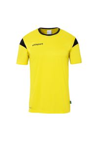 UHLSPORT - Koszulka dla dzieci Uhlsport Squad 27. Kolor: czarny, żółty, wielokolorowy. Materiał: jersey. Wzór: kolorowy, napisy. Sport: piłka nożna