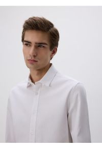 Reserved - Bawełniana koszula super slim fit - biały. Kolor: biały. Materiał: bawełna #1