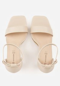 Born2be - Beżowe Sandały na Szpilce z Paskiem Wokół Kostki Trisven. Okazja: na co dzień. Zapięcie: pasek. Kolor: beżowy. Obcas: na szpilce. Styl: elegancki, klasyczny, casual #9