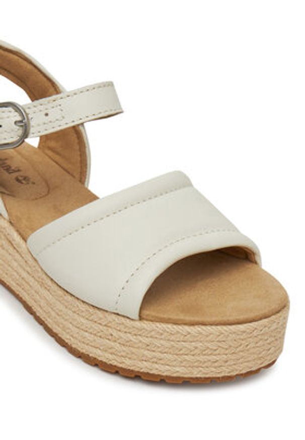 Timberland Espadryle Santorini Sun TB0A4168ETD1 Écru. Materiał: skóra