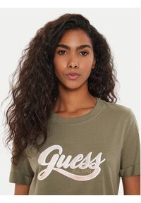 Guess T-Shirt W4YI09 JA914 Zielony Regular Fit. Kolor: zielony. Materiał: bawełna #3