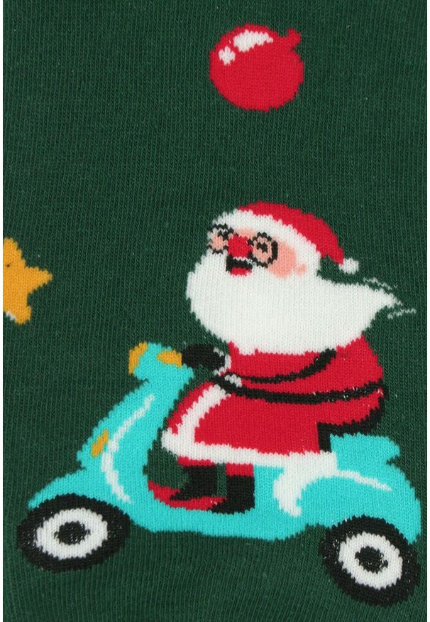 Świąteczne Skarpetki - Alties - Mikołaj z Prezentami. Kolor: wielokolorowy. Materiał: poliester, bawełna, elastan