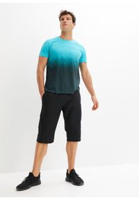 bonprix - T-shirt z czystej bawełny, Slim Fit. Kolor: niebieski. Materiał: bawełna. Wzór: nadruk #3