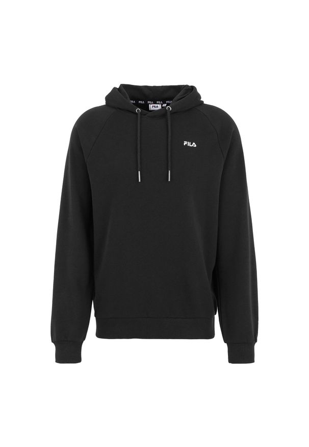 Fila - Bluza trekking męska Braives Reglan. Typ kołnierza: kaptur. Kolor: czarny. Materiał: bawełna, poliester. Sport: turystyka piesza