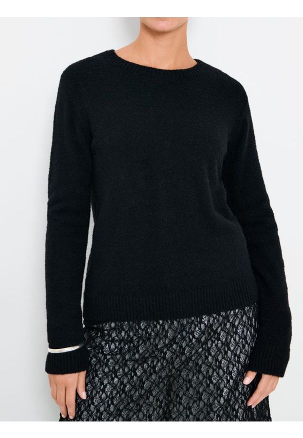 Sinsay - Sweter basic - czarny. Kolor: czarny