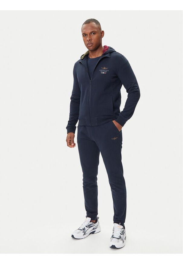 Aeronautica Militare Dres 252TF0102UF00662 Granatowy Regular Fit. Kolor: niebieski. Materiał: bawełna