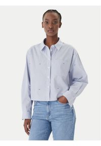 JOOP! Jeans Koszula Basima 10019224 30101901 Niebieski Oversize. Kolor: niebieski. Materiał: bawełna #1