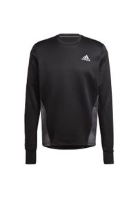 Adidas - Bluza z blokami kolorów adidas Own the Run. Kolor: czarny, szary, wielokolorowy. Sport: bieganie