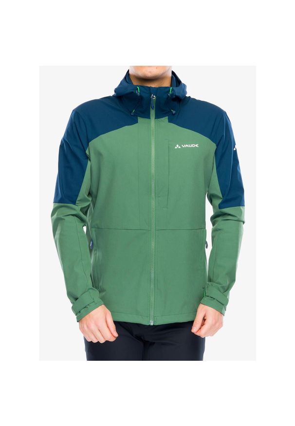 Kurtka softshell męska Vaude Elope Wind Jacket. Kolor: zielony. Materiał: softshell. Sport: turystyka piesza