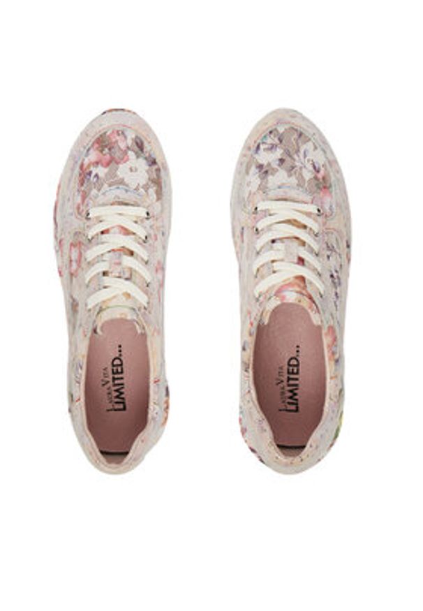 Laura Vita Sneakersy Joctao 32 Różowy. Kolor: różowy. Materiał: skóra