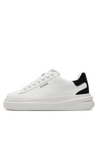 Guess Sneakersy 160385 Czarny. Kolor: biały. Materiał: skóra
