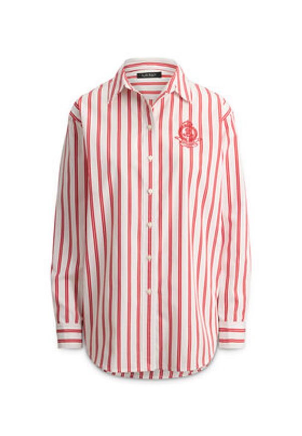 Lauren Ralph Lauren - LAUREN RALPH LAUREN Koszula 200P08746002 Czerwony Relaxed Fit. Kolor: czerwony. Materiał: bawełna