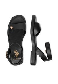 U.S. Polo Assn. Sandały EO-MARINA001W/6Y1 Czarny. Kolor: czarny. Materiał: skóra #4