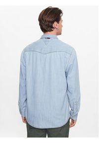 Tommy Jeans Koszula jeansowa Western DM0DM16609 Niebieski Relaxed Fit. Kolor: niebieski. Materiał: bawełna #5