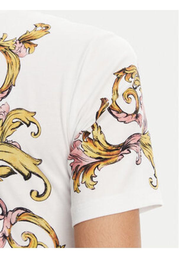 Versace Jeans Couture Sukienka codzienna 78HAO9P9 Biały Slim Fit. Okazja: na co dzień. Kolor: biały. Materiał: bawełna. Typ sukienki: proste. Styl: casual