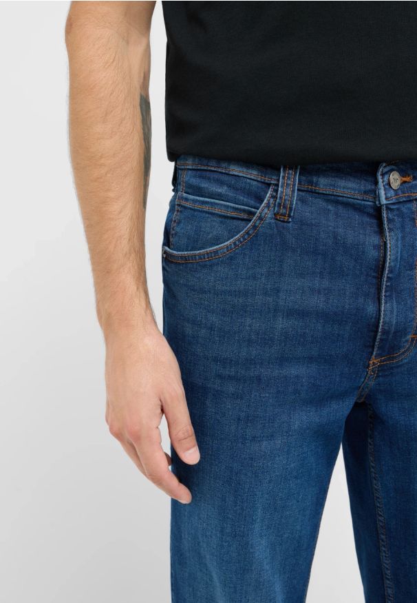 Męskie Spodnie Jeansowe Mustang Style Tramper Straight Denim Blue 1016333 5000 502