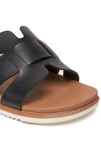 skechers - Skechers Klapki BOBS Desert Kiss Low-Peak Look 114707/BLK Czarny. Kolor: czarny. Materiał: skóra #3