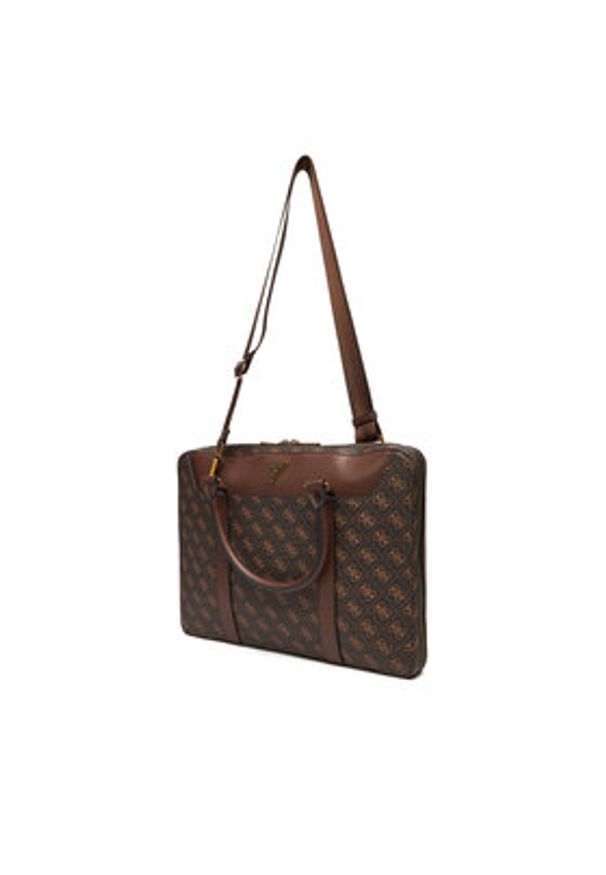 Guess Torba na laptopa Vezzola Smart HMEVZL P3138 Brązowy. Kolor: brązowy. Materiał: skóra