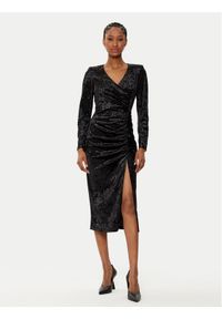 Rinascimento Sukienka koktajlowa CFC0121946003 Czarny Regular Fit. Kolor: czarny. Materiał: syntetyk. Styl: wizytowy #1