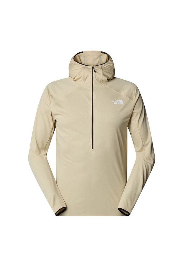 Bluza męska The North Face Summit Direct Sun 0A84PTAWA1 - beżowa. Okazja: na spacer. Typ kołnierza: kaptur. Kolor: beżowy. Materiał: poliester, materiał. Wzór: aplikacja. Styl: sportowy. Sport: turystyka piesza