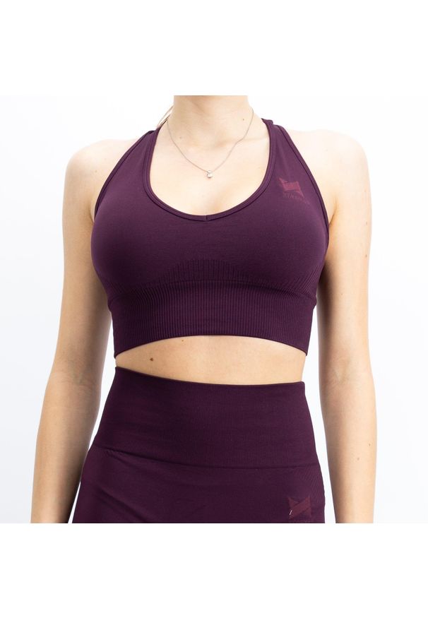 XTREME - Top sportowy damski Xtreme Sportswear. Kolor: czerwony. Materiał: poliamid, elastan. Sport: bieganie, fitness