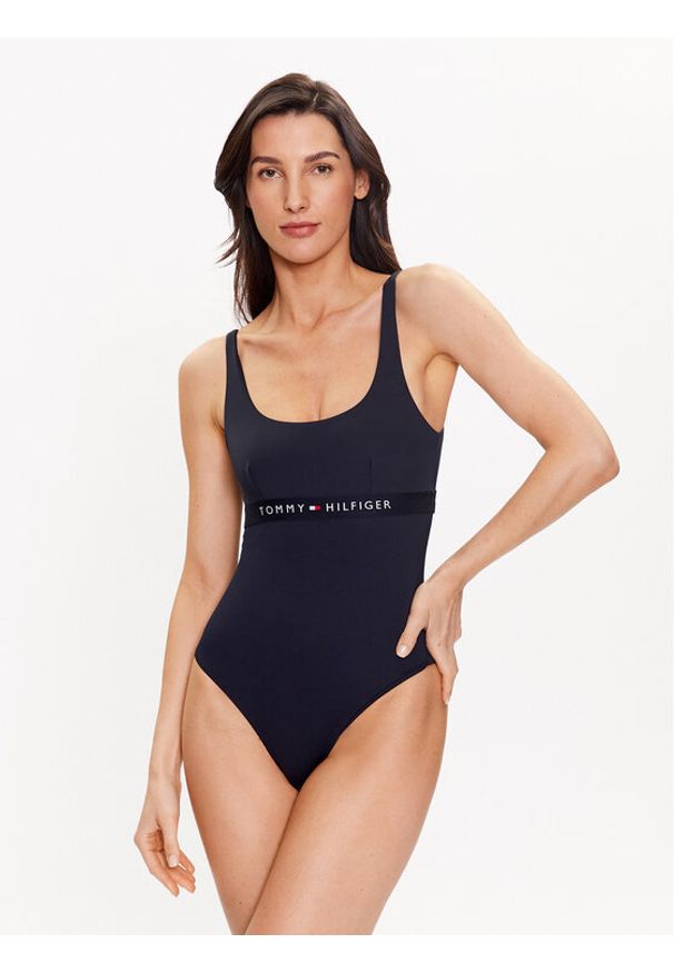 TOMMY HILFIGER - Tommy Hilfiger Strój kąpielowy UW0UW04126 Granatowy. Kolor: niebieski. Materiał: syntetyk