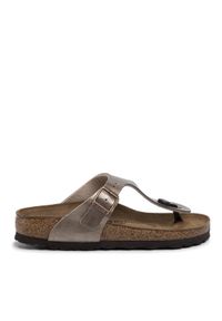 Birkenstock Japonki Gizeh Bs 1016145 Brązowy. Kolor: brązowy. Materiał: skóra