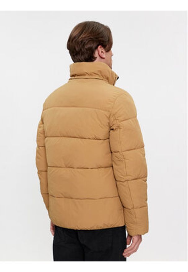 Calvin Klein Kurtka zimowa Crinkle K10K110336 Khaki Regular Fit. Kolor: brązowy. Materiał: syntetyk. Sezon: zima