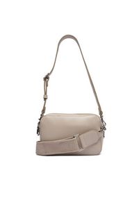 Calvin Klein Torebka Webbing Double Strap Camera Bag LV04F3165G Beżowy. Kolor: beżowy. Materiał: skórzane #5