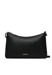 Calvin Klein Torebka Ck Must Aop Conv Logo Jqd Strap LV04F3099G Czarny. Kolor: czarny. Materiał: skórzane