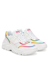 Versace Jeans Couture Sneakersy 78VA3SC4 Biały. Kolor: biały. Materiał: skóra #3