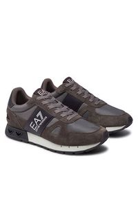 EA7 Emporio Armani Sneakersy X8X151 XK354 T995 Brązowy. Kolor: brązowy. Materiał: zamsz, skóra #6