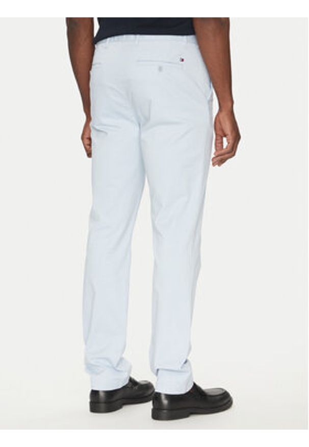 TOMMY HILFIGER - Tommy Hilfiger Chinosy Deton MW0MW37873 Błękitny Slim Fit. Kolor: niebieski. Materiał: bawełna