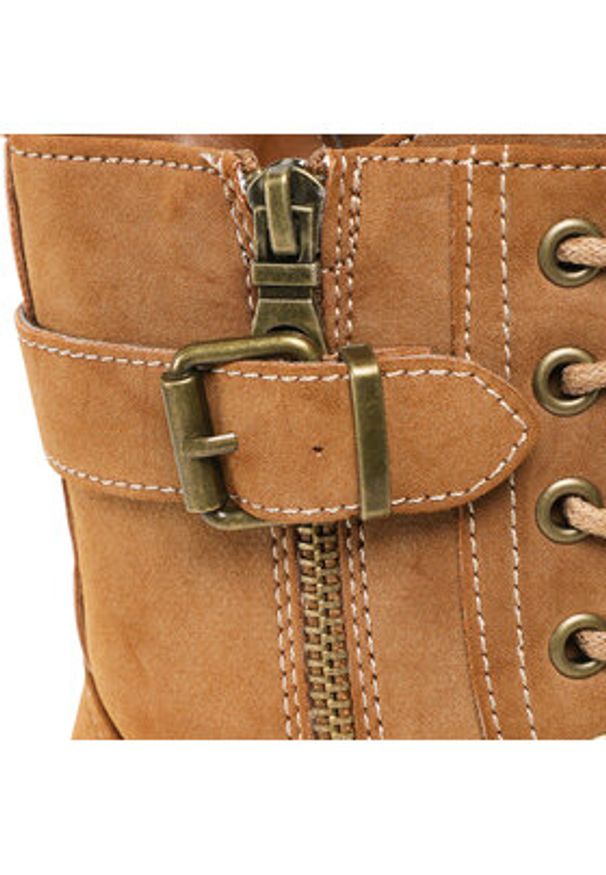 Clara Barson Trapery WS2702-10 Brązowy. Kolor: brązowy. Materiał: skóra