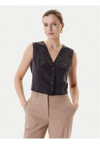 Guess Kamizelka W5YH51 WH5N2 Czarny Regular Fit. Kolor: czarny. Materiał: wiskoza