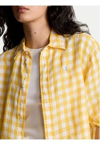 Polo Ralph Lauren Koszula 211935130004 Żółty Relaxed Fit. Typ kołnierza: polo. Kolor: żółty. Materiał: len