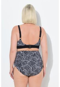 ULLA POPKEN - Damskie Bikini zestaw dwuczęściowy linie miękkie miseczki regulowane ramiączka. Kolekcja: plus size. Kolor: czarny. Materiał: poliester, elastan, poliamid, materiał