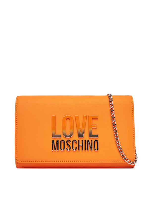 Love Moschino - LOVE MOSCHINO Torebka JC4260PP0MKD0450 Pomarańczowy. Kolor: pomarańczowy. Materiał: skórzane